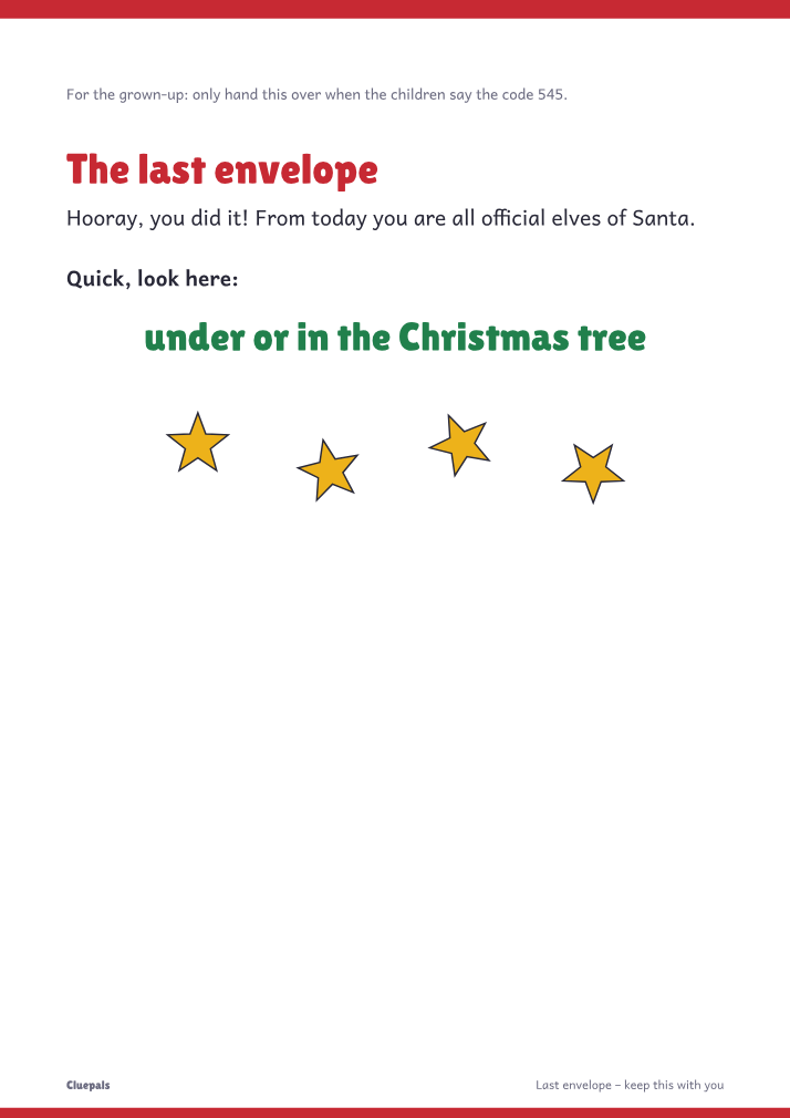 The last envelope