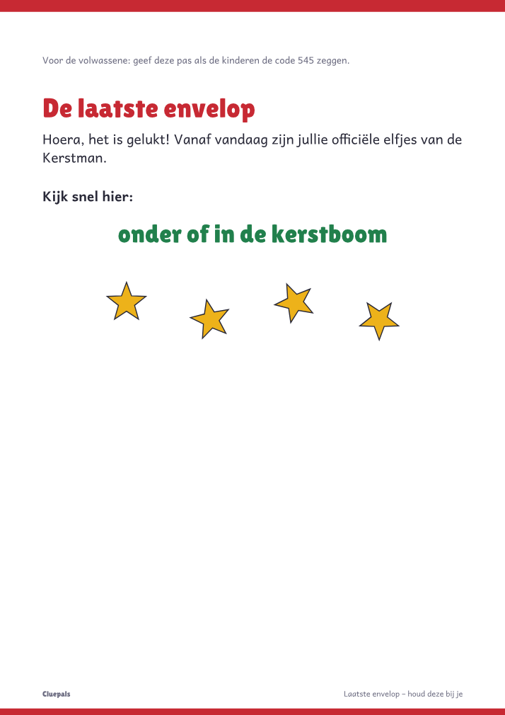 De laatste envelop